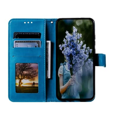 SKALO Xiaomi Redmi Note 13 4G Mandala lompakkokotelo - Sininen