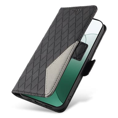 SKALO Xiaomi 14 5G Tikattu Lompakko - Musta