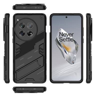 SKALO OnePlus 12 5G Hybrid BIBERCAS Suojakuori - Musta