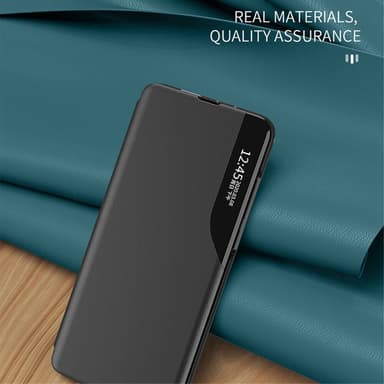SKALO Samsung A15 4G Clear View Window Case - Musta