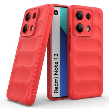 SKALO Xiaomi Redmi Note 13 4G Rugged Bumpers TPU-suojakuori - Punainen