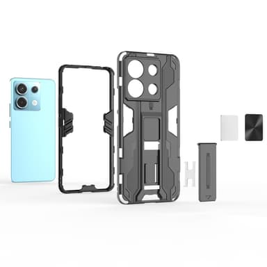 SKALO Xiaomi Redmi Note 13 Pro 5G Hybrid BIBERCAS Suojakuori - Hopea