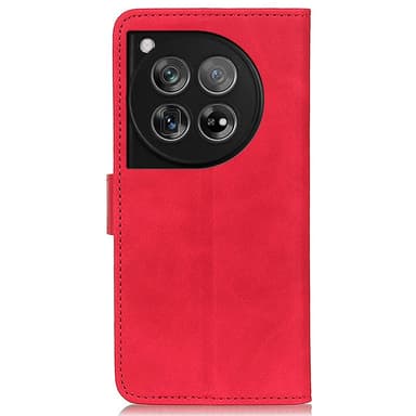 SKALO OnePlus 12 5G KHAZNEH Lompakkokotelo PU-nahasta - Punainen