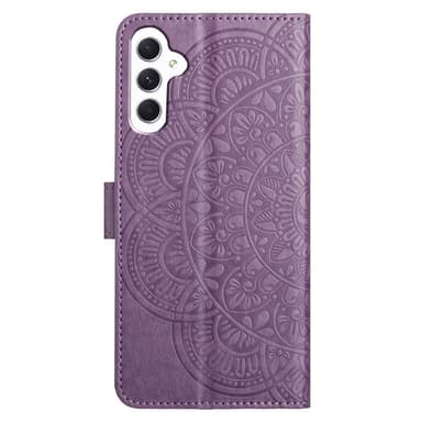 SKALO Samsung A15 5G Mandala lompakkokotelo - Violetti