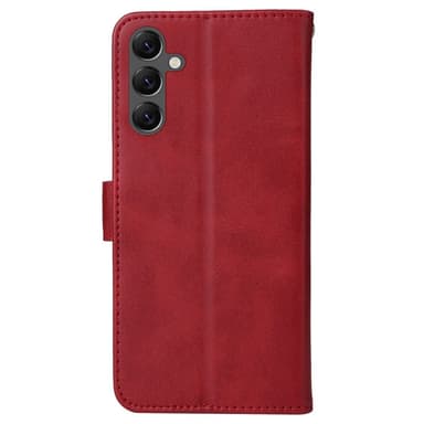 SKALO Samsung A25 5G PU-nahkainen Lompakkokotelo - Punainen