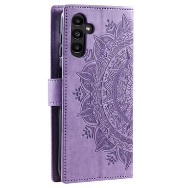 SKALO Samsung A25 5G Mandala lompakkokotelo - Violetti