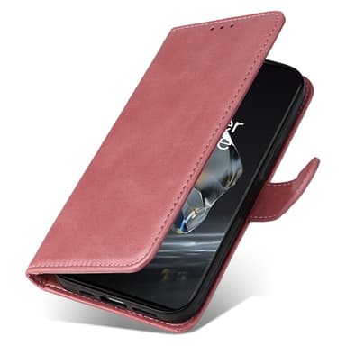 SKALO OnePlus 12 5G PU-nahkainen Lompakkokotelo - Pinkki