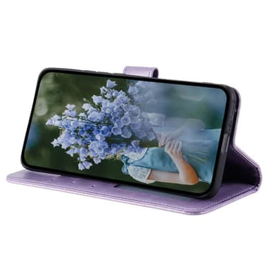 SKALO Samsung A25 5G Mandala lompakkokotelo - Violetti