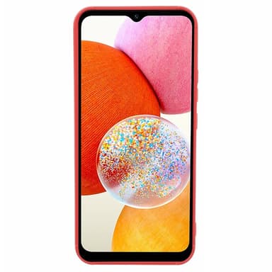 SKALO Samsung A15 4G Puffer Bumper TPU-suojakuori - Punainen