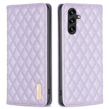 SKALO Samsung A15 4G BINFEN COLOR Iso Tikattu Lompakkokotelo - Violetti