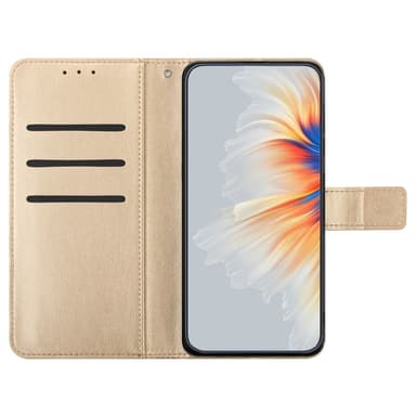 SKALO Xiaomi Redmi Note 13 5G Mandala lompakkokotelo - Kulta