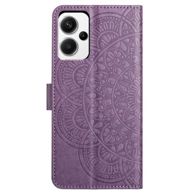 SKALO Xiaomi Redmi Note 13 Pro+ Mandala lompakkokotelo - Violetti