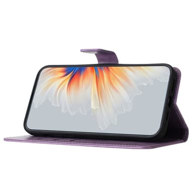 SKALO Xiaomi Redmi Note 13 Pro+ Mandala lompakkokotelo - Violetti