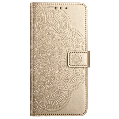 SKALO Xiaomi Redmi Note 13 Pro 5G Mandala lompakkokotelo - Kulta