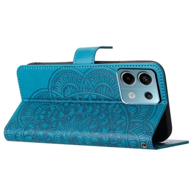 SKALO Xiaomi Redmi Note 13 Pro 5G Mandala lompakkokotelo - Sininen