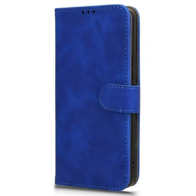 SKALO Asus ROG Phone 8 5G Matt PU Nahka lompakkokotelo - Sininen