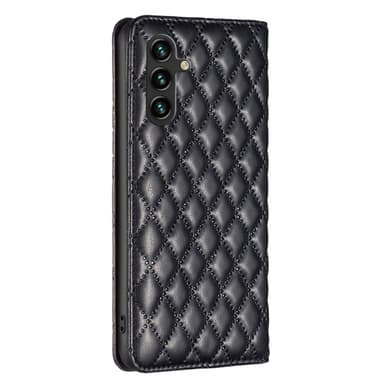 SKALO Samsung A15 4G BINFEN COLOR Iso Tikattu Lompakkokotelo - Musta