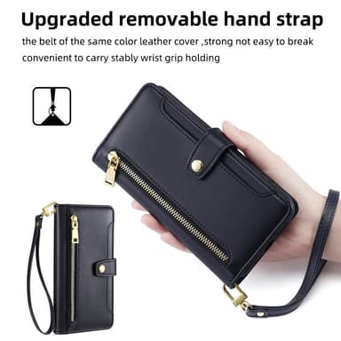 SKALO Xiaomi Redmi Note 13 5G Evelope Clutch 8-Lokeroa - Musta