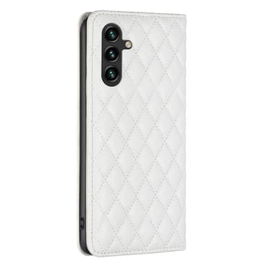 SKALO Samsung A15 4G BINFEN COLOR Iso Tikattu Lompakkokotelo - Valkoinen