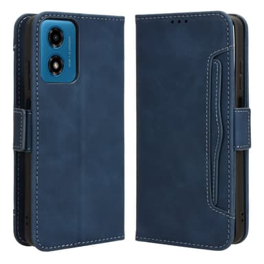 SKALO Motorola Moto G04 6-lokeroa Lompakkokotelo - Sininen