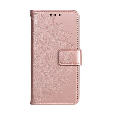 SKALO Xiaomi Redmi Note 13 4G Mandala lompakkokotelo - Ruusukulta