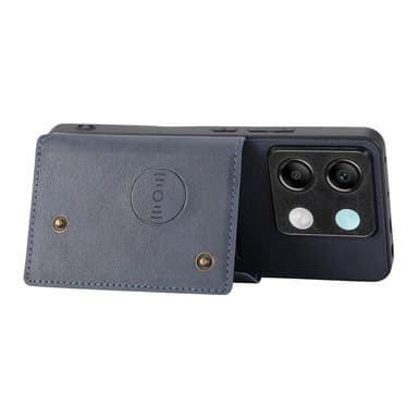 SKALO Xiaomi Redmi Note 13 Pro 5G PU-nahkainen Suojakuori Lompakolla - Sininen