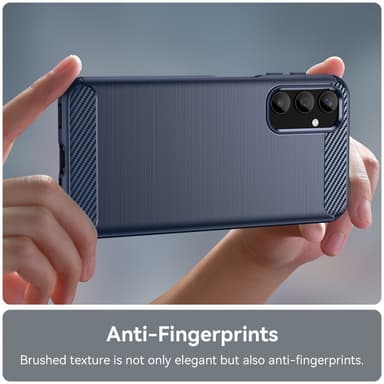 SKALO Samsung A25 5G Armor Carbon Iskunkestävä TPU suojakuori - Sininen