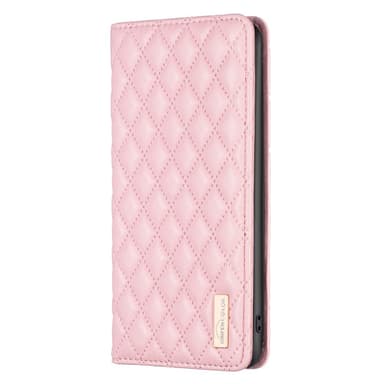 SKALO Samsung A15 4G BINFEN COLOR Iso Tikattu Lompakkokotelo - Pinkki