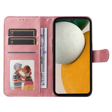 SKALO Samsung A15 5G PU-nahkainen Lompakkokotelo - Pinkki