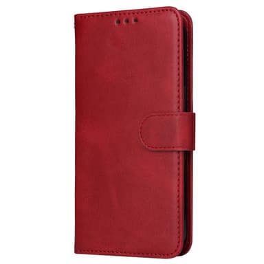 SKALO Xiaomi Redmi Note 13 Pro+ PU-nahkainen Lompakkokotelo - Punainen