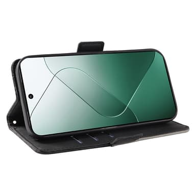 SKALO Xiaomi 14 5G Tikattu Lompakko - Musta