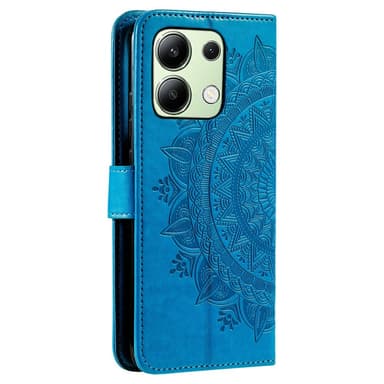 SKALO Xiaomi Redmi Note 13 4G Mandala lompakkokotelo - Sininen