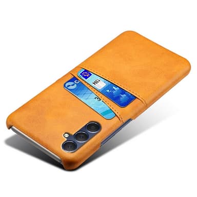 SKALO Samsung A15 5G PU-nahkainen Suojakuori Lompakolla - Ruskea