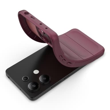 SKALO Xiaomi Redmi Note 13 4G Rugged Bumpers TPU-suojakuori - Viininpunainen