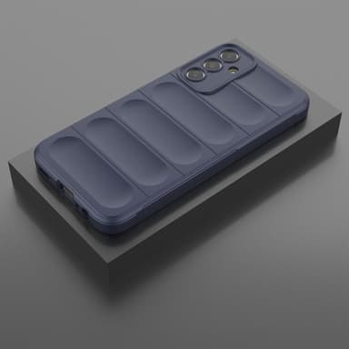 SKALO Samsung A15 4G Rugged Bumpers TPU-suojakuori - Tummansininen
