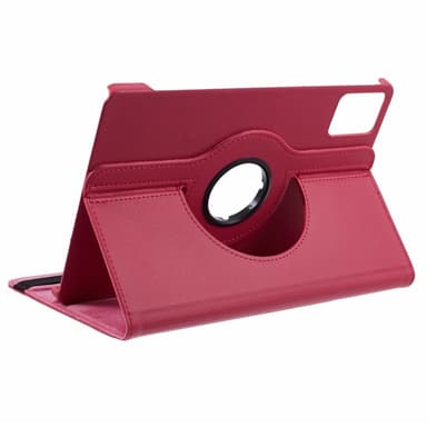 SKALO Lenovo Tab M11 360 Litchi Suojakotelo - Cerise