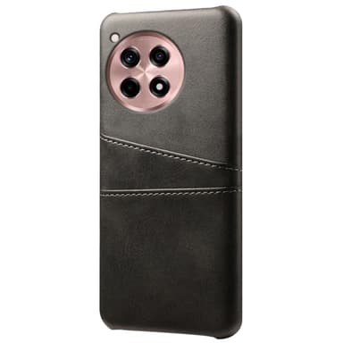 SKALO OnePlus 12R 5G PU-nahkainen Suojakuori Lompakolla - Musta