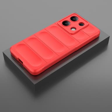 SKALO Xiaomi Redmi Note 13 4G Rugged Bumpers TPU-suojakuori - Punainen