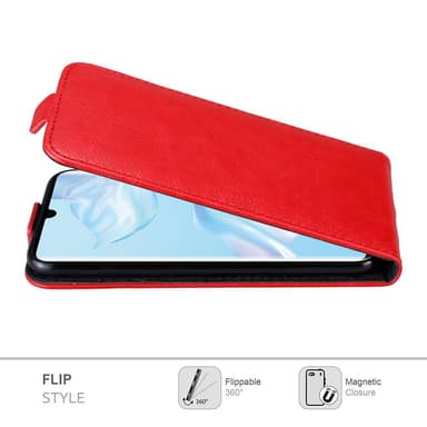 Huawei P30 PRO Suojakuori Lompakkokotelo (Punainen)