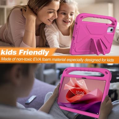 SKALO Lenovo Tab M11 Lapsikuori kahvalla ja jalustalla - Pinkki