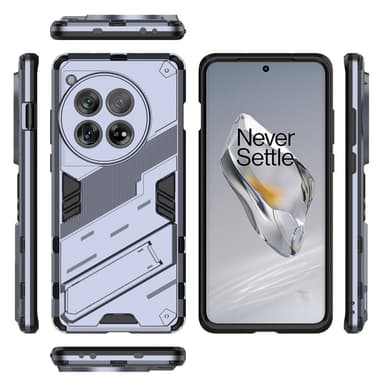 SKALO OnePlus 12 5G Hybrid BIBERCAS Suojakuori - Tummansininen