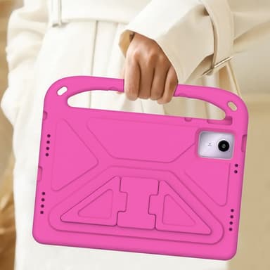 SKALO Lenovo Tab M11 Lapsikuori kahvalla ja jalustalla - Pinkki