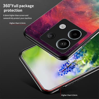 SKALO Xiaomi Redmi Note 13 Pro 5G Sky karkaistu lasi TPU-suojakuori - #2