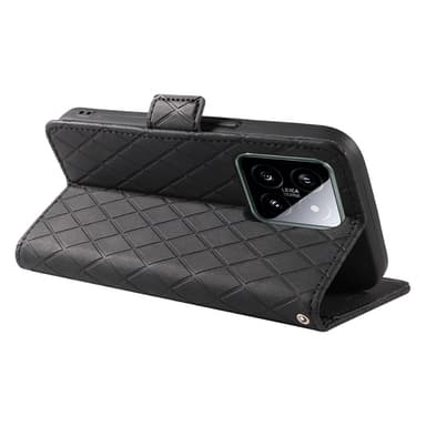 SKALO Xiaomi 14 5G Tikattu Lompakko - Musta