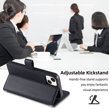 SKALO Xiaomi Redmi Note 13 5G Evelope Clutch 8-Lokeroa - Musta