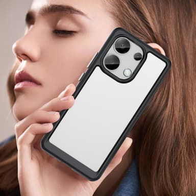 SKALO Xiaomi Redmi Note 13 4G Väri Puskurin Suojakuori - Musta