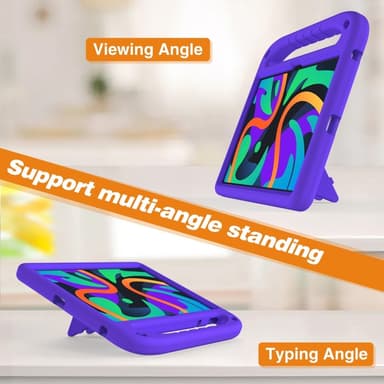 SKALO Lenovo Tab M11 Lapsikuori kahvalla ja jalustalla - Violetti