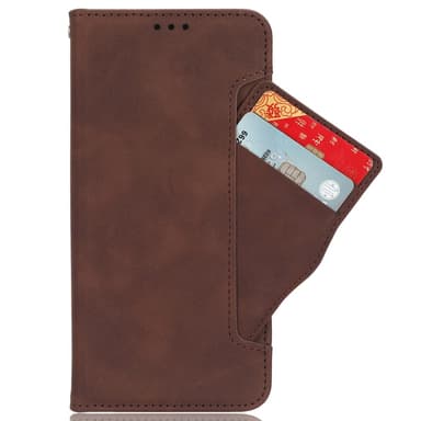 SKALO OnePlus 12 5G 6-lokeroa Lompakkokotelo - Ruskea