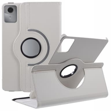 SKALO Lenovo Tab M11 360 Litchi Suojakotelo - Valkoinen