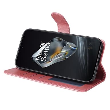 SKALO OnePlus 12 5G PU-nahkainen Lompakkokotelo - Pinkki